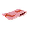 Etui teckel - roze/rood- 14x20 cm