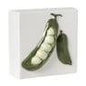 Siertegel peultjes - groen/wit - 10.2x10.2x5.1 cm