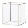 Deco box klein - beige - 18x16x16 cm