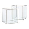 Deco box klein - beige - 18x16x16 cm