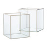 Deco box groot - beige - 20x16x16 cm