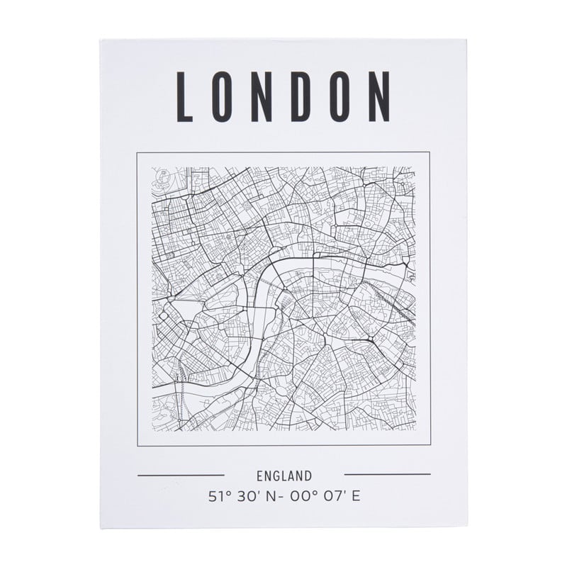 Opbergboek cities London - wit - 2.7x16.5x22 cm