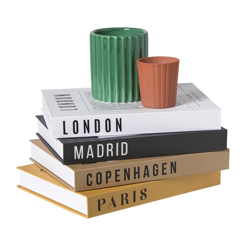 Opbergboek cities Madrid - grijs - 2.7x16.5x22 cm