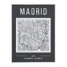 Opbergboek cities Madrid - grijs - 2.7x16.5x22 cm