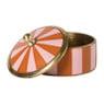 Opbergdoosje circus middel - oranje/roze  - ø7x4 cm 