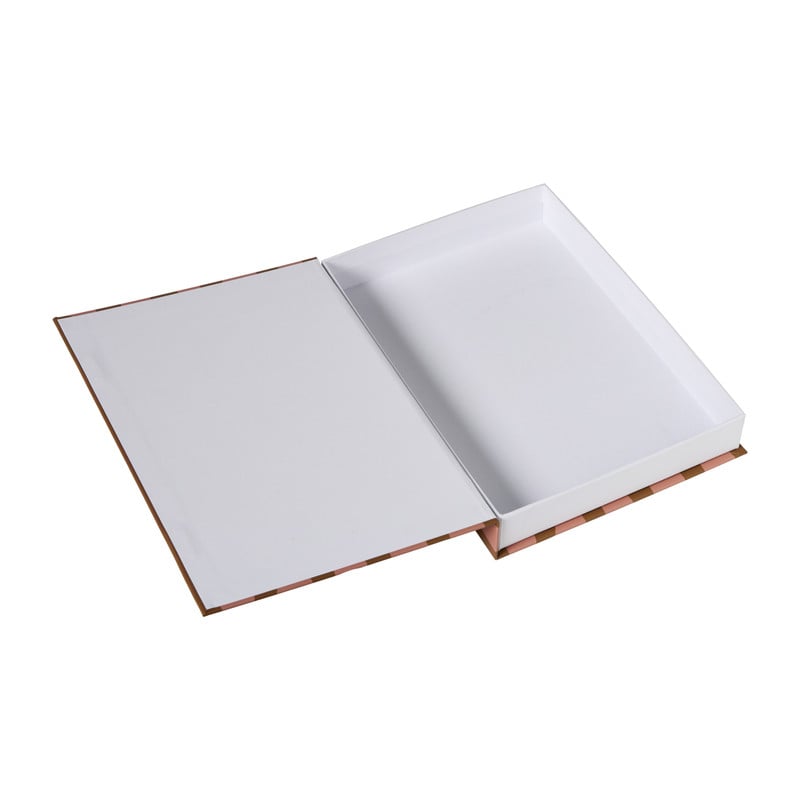 Opbergboek - roze/rood - 3.8x18x25 cm