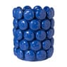 Vaas smiley - blauw - ø18.5x23.5 cm - Happy at Home by Sanny