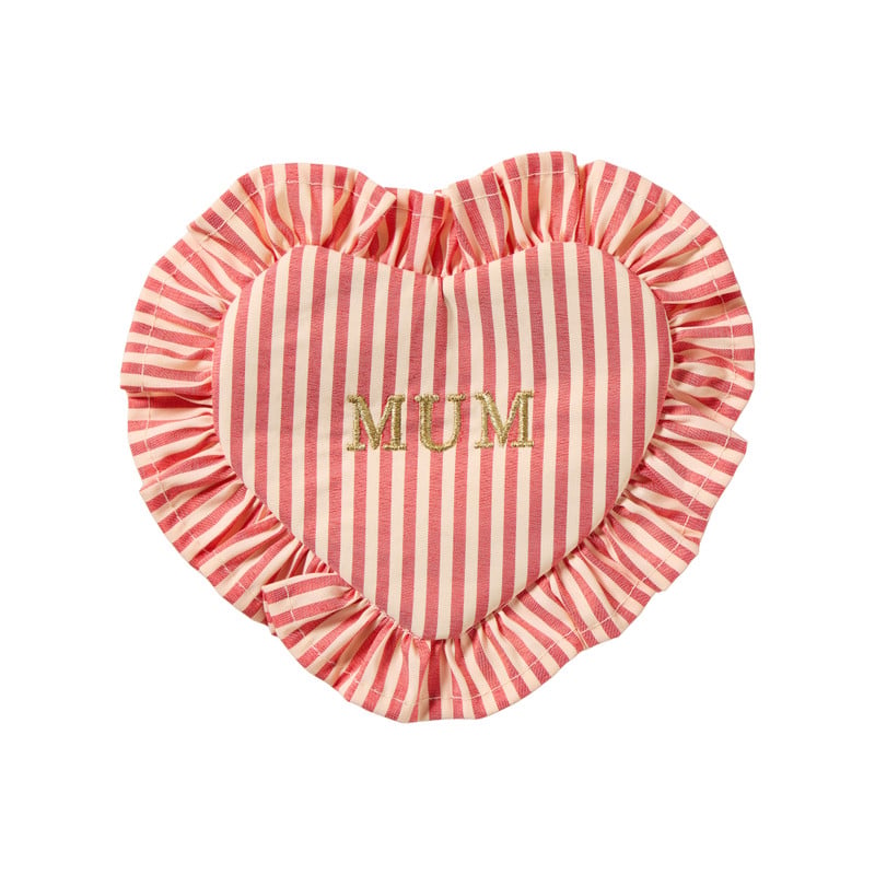 Tasje hart mom - roze - 17x16x0.5 cm
