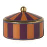 Opbergdoosje middel - paars/oranje - ø7x4 cm