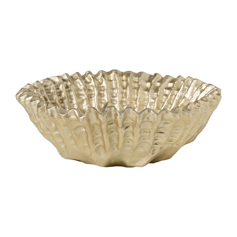 Decoratie schaal - champagne - ø29.5x10 cm