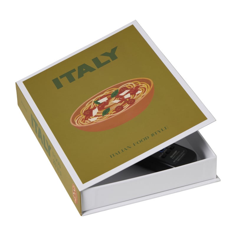 Opbergboek Italië - groen - 25x18x4 cm 