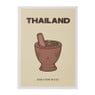 Opbergboek Thailand - geel - 25x18x4 cm