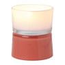 Waxinelichthouder dubbel - rood/lila - ø8.6x10.2 cm