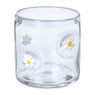 Waxinelichthouder madelief glas - transparant - ø10x10 cm 