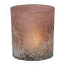 Waxinelichthouder faded groot - roze - ø9x10 cm