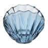 Waxinelichthouder schelpje - blauw - ø9x7.6 cm