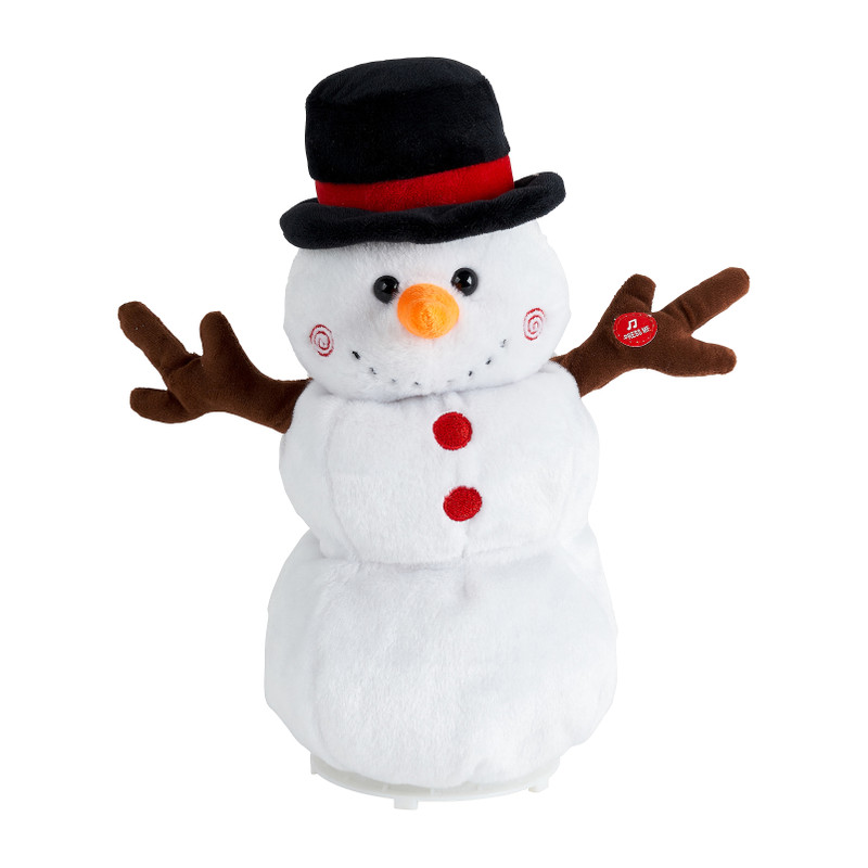 Sneeuwpop - dansend - 33 cm hoog