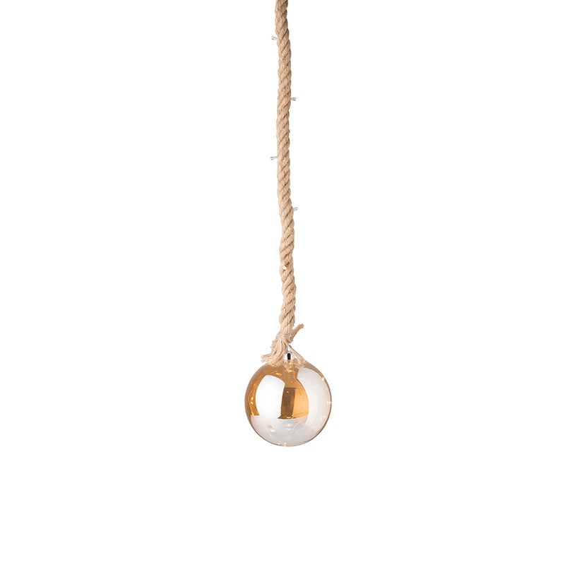 Bal met lichtjes aan touw