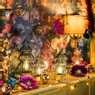 Lamp kerstboom - roze - ⌀15x28 cm