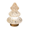 Lamp kerstboom - wit - ⌀14x22 cm