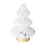 Lamp kerstboom - wit - ⌀14x22 cm