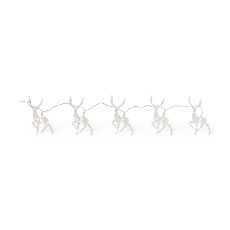Kerstverlichting rendier - 11x11x16.5 cm