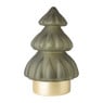 Kerstboom lamp - groen - 12x12x18.5 cm