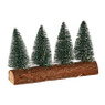 Kerstboompjes op stam - led - 20x10 cm