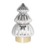 Kerstboom lamp - grijs - 13.5x13.5x20 cm