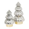 Kerstboom lamp - grijs - 16.5x16.5x29.5 cm