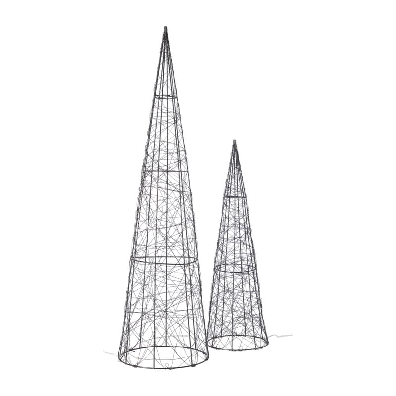 Kegel LED - zwart - ø16x60 cm
