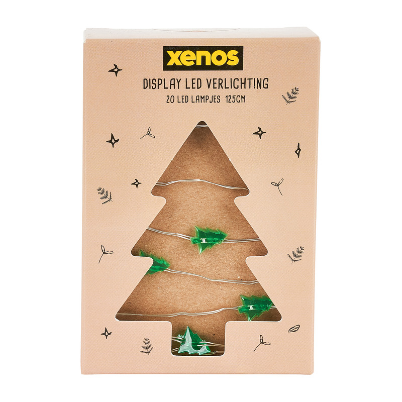 Kerstverlichting boom - groen - 20 lampjes - 1.25 meter