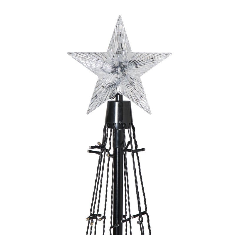 Kerstboom met LED lichtjes en ster - 180 cm
