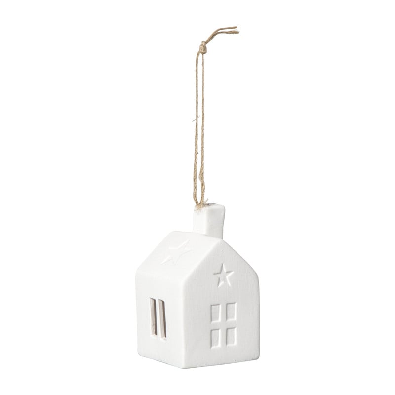LED kersthuisje wit  - 7.5x4.5x4.5 cm - diverse varianten