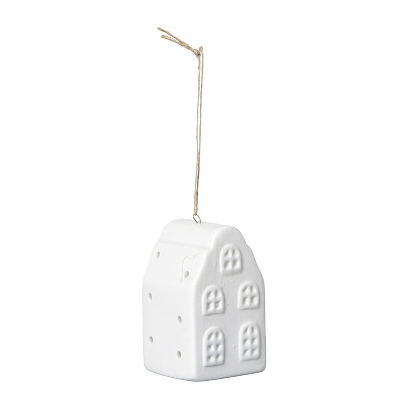 LED kersthuisje wit  - 7.5x4.5x4.5 cm - diverse varianten