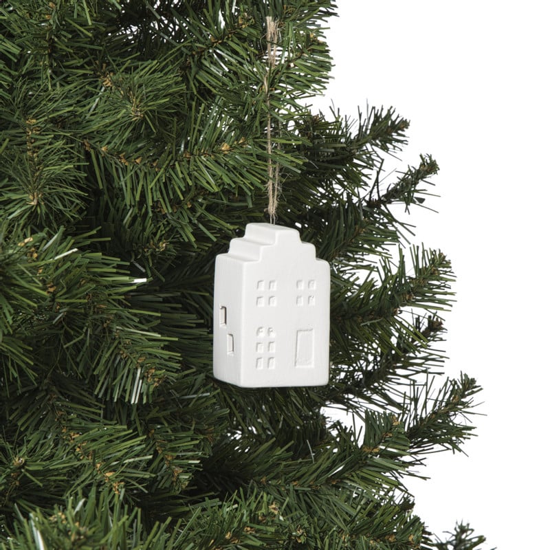 LED kersthuisje wit  - 7.5x4.5x4.5 cm - diverse varianten