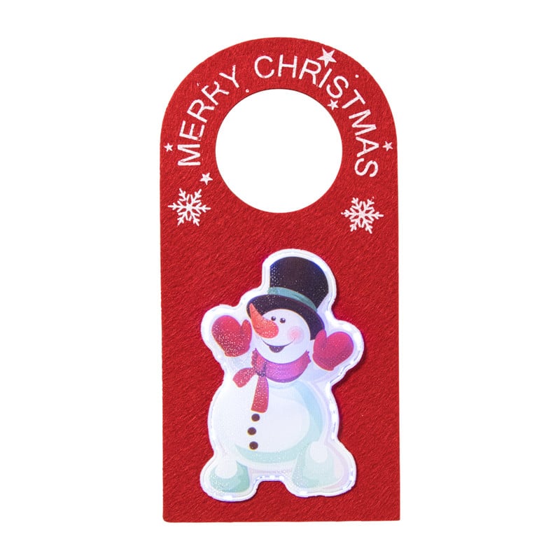 Kerst deurhanger met LED - diverse varianten