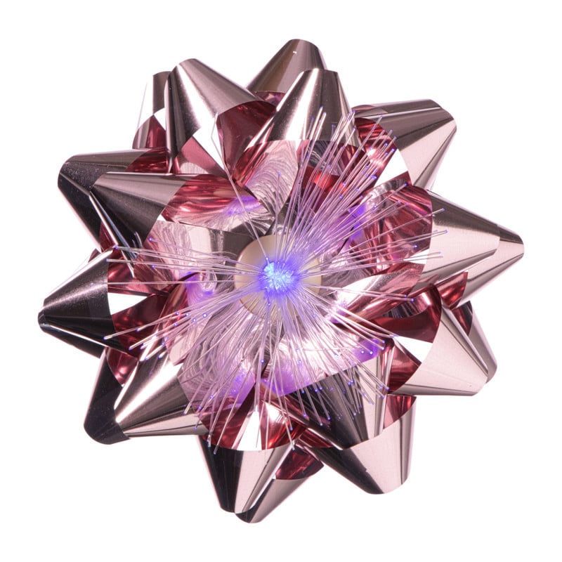 Kerstbloem decoratie met LED - diverse varianten