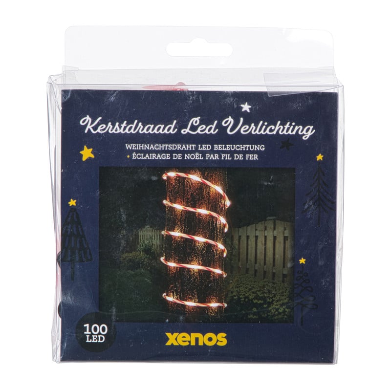 Kerstdraad candy cane - rood/wit - 5 meter