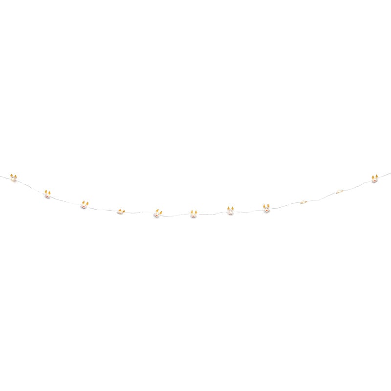 Kerst lichtslinger met rendiertjes - bruin - 1.9 meter