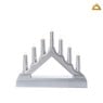 Kerst kandelaar met 7 lampjes - 13x15.7x3.9 cm - diverse varianten