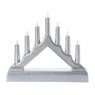 Kerst kandelaar met 7 lampjes - 13x15.7x3.9 cm - diverse varianten