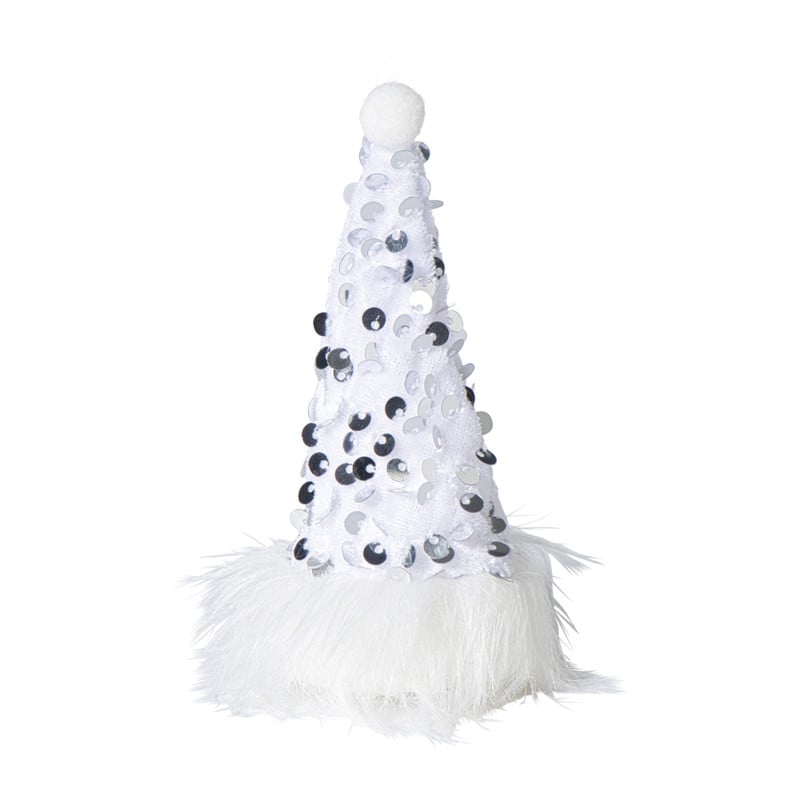 Clip met LED kerstmuts - 12.5 cm - diverse varianten 
