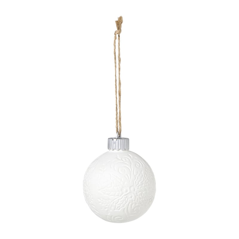 Kerstbal LED figuurtjes - wit