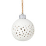 Kerstbal LED stippen - wit