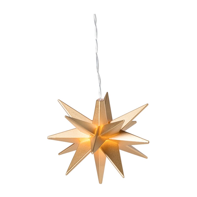 Kerst ster - goudkleurig - 11.5 cm