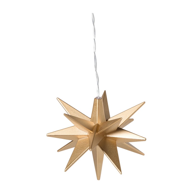 Kerst ster - goudkleurig - 11.5 cm