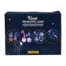 Projectielamp met kerstfiguren - 21x13x10.5 cm