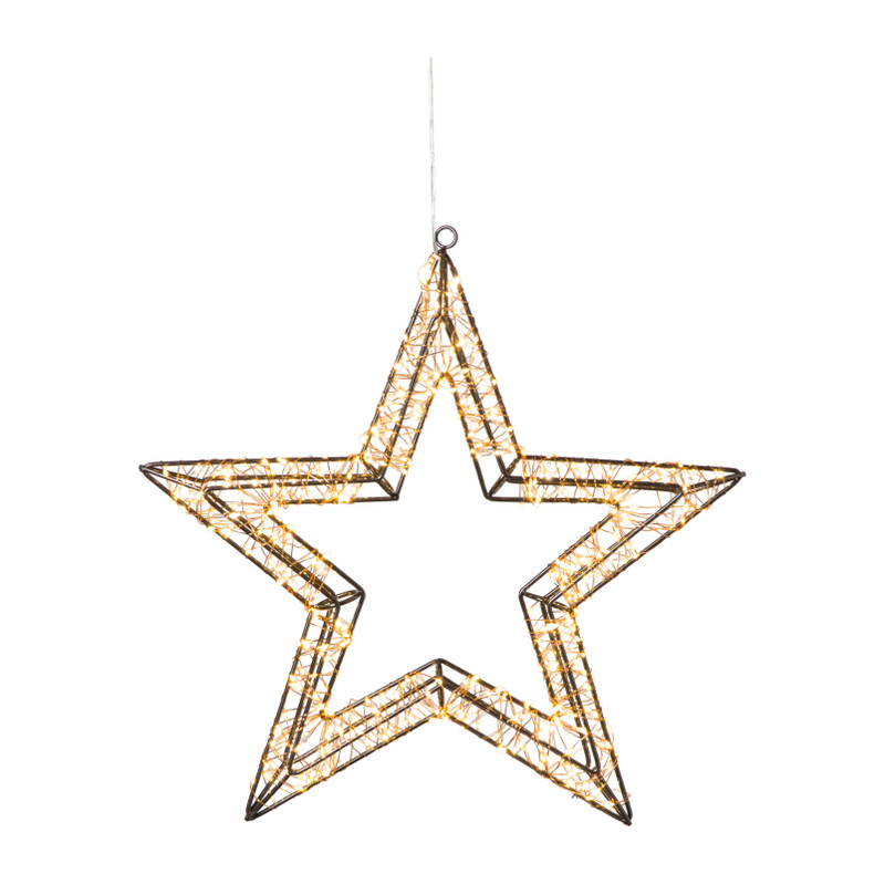 Kerstverlichting ster klein - warm wit - 38 cm