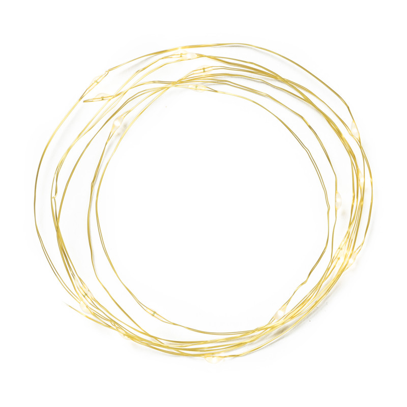 Draadverlichting - warm wit licht - 20 led lampjes 